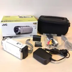 JVC ビデオカメラ GZ-E108-B本体 付属品一式 メルカリ