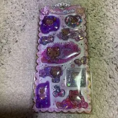 ハローキティ　キラキラウォーターシール　日焼けキティ