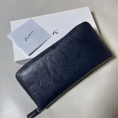 【未使用に近い】Kitamura ラウンド型長財布　本革のサムネイル