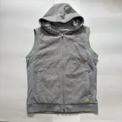 adidas テーラーメイドゴルフグレー キルティング フード付きベスト