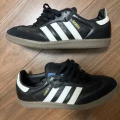 adidas SAMBA ブラック ホワイト スニーカーのサムネイル