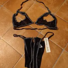 Sharon Leslie レースアップ　セクシーブラショーツセット