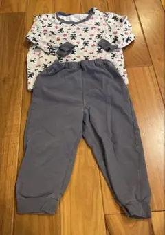 ミッキー柄 ベビーパジャマセット 90cm