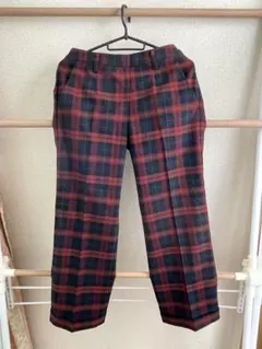 新品☆UNIQLO チェック柄 アンクルパンツ