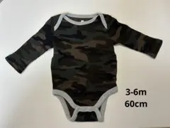 【baby GAP】迷彩柄ロンパース 3-6ヶ月 60cm