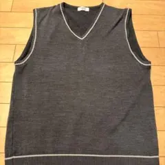 COMME CA グレー Vネック ベスト