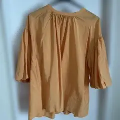 OPAQUE.CLIP バルーンスリーブシャツ 38/M オレンジ
