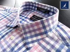 【美品】ノーティカ NAUTICA 長袖 ワイドスプレットシャツ XXL