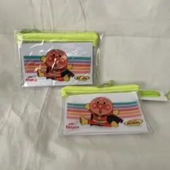 【アンパンマン 】ミニポーチ 透明ケースパスケース　首紐付き