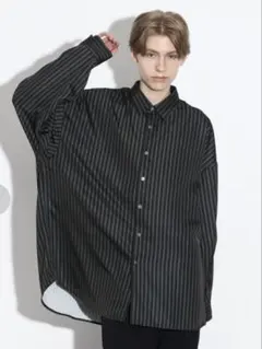 【tk. TAKEO KIKUCHI】 なめらかビッグストライプシャツ Mサイズ