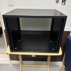 超大型ラックケース 、機材ケース、楽器ケース キャスター付きハンドル付きブラック ハートマークショップ】玄関収納ラック キャスター付き ブラック