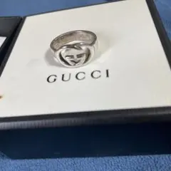 GUCCI☆インターロッキング☆シルバーリング☆9号刻印 - メルカリ