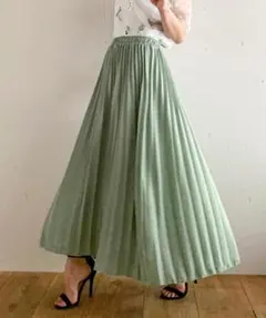 JUNOAH プリーツロングスカートのサムネイル
