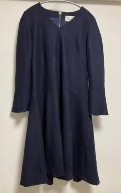 ROPÉ ネイビー フレアスリーブ ワンピース