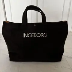 INGEBORG / インゲボルグ トートバッグ 黒 キャンバス地 大容量のサムネイル