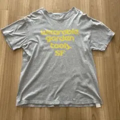【日本製】SASSAFRAS ササフラス ロゴプリント Tシャツ グレー Lのサムネイル