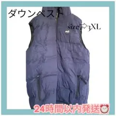 メンズ 中綿ダウンベスト 大きいサイズ対応 撥水 防寒 防風 軽量