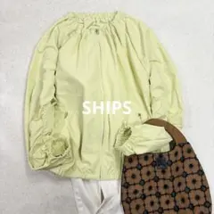 SHIPS 撥水ナイロンギャザーショートブルゾンのサムネイル