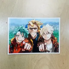 ヒロアカ 原画展 ブロマイド Snapshot 緑谷出久 爆豪勝己 オールマイト