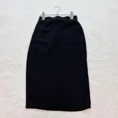 ニコアンド【3】黒 ひざ丈 タイトスカート シンプル ストレッチ きれいめ 春夏のサムネイル