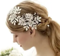 ANNAN WEDDING　ヘッドドレス　花　小枝モチーフ　結婚式