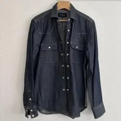 Collective ダークデニム 長袖シャツ S