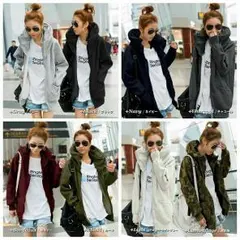 注文殺到?ジップアップロングパーカー?