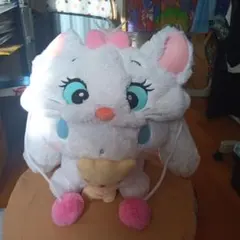 【美品】ディズニー ファンキャップ おしゃれキャット マリーちゃん 被り物 帽子