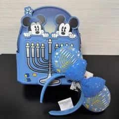 セット カチューシャ ラウンジフライ バックパック ブルー ミッキーミニー 海外