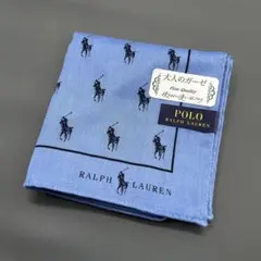 POLO Ralph Lauren ガーゼハンカチ 日本製 綿100% ポロ総柄