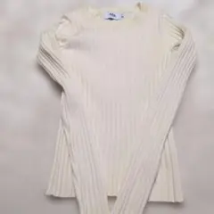 AZUL by MOUSSY アイボリー リブニット S