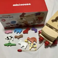 ミキハウス　Animal bus 木製型はめパズルのサムネイル
