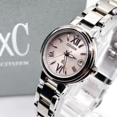 CITIZEN xC H058 エコドライブ　ピンク文字盤 レディース腕時計