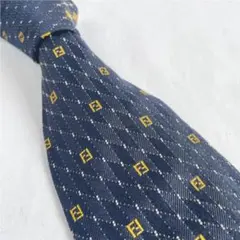 【FENDI（フェンディ）】極美品 FFロゴ柄 小紋柄 ネクタイのサムネイル