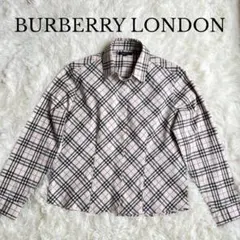 BURBERRY LONDON 比翼シャツ ノバチェック 刺繍 Sのサムネイル