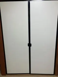 양면, 2개 세트, 테두리 검은색, 흰색, 옷장용 무지