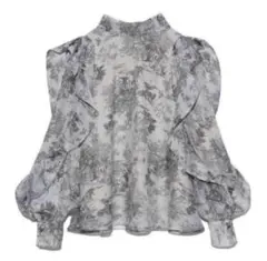 スナイデル　トワルドジュイ オーガンジーシースルーブラウス