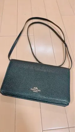 【美品】コーチ⭐︎お財布ショルダーバッグ　チェーンバッグ