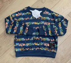 男の子　車　長袖　トレーナー　ブルーマート　120