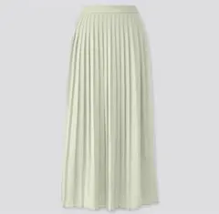 【ユニクロUNIQLO】シフォンプリーツロングスカート（丈標準80～84cm）M