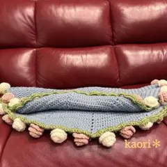 花束ブランケット　バラ　ピンク&ホワイト　60cm ブーケ　ハンドメイド