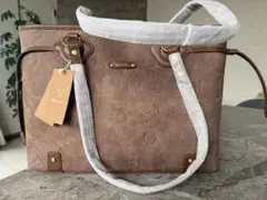 Wedixiong ブラウン トートバッグ