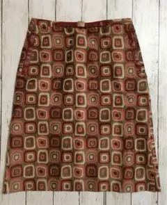 バーバリーブルーレーベル　幾何学模様スカート