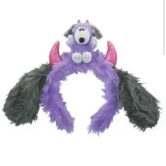 11/22までUSJ カチューシャ 紫　スヌーピー