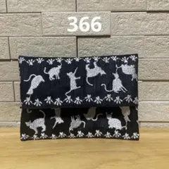 ポケットティッシュケース☆猫　ブラックのサムネイル