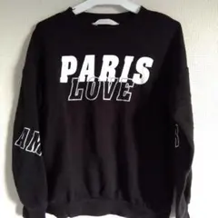 ★H&M　黒色スウェットトレーナー140㌢