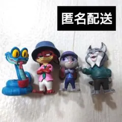 ディズニー　ズートピア2　ならぶんです　4種　コンプリート　ガチャ