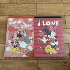 ディズニー　ミニー　デイジー　メモ帳　2個セット