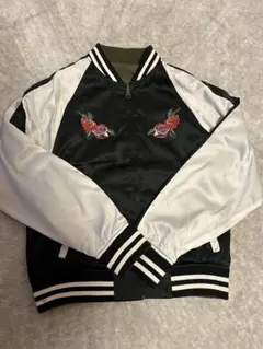 Ricadonna バラ刺繍 リバーシブルスカジャン