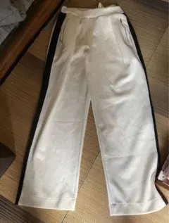 AZUL by moussy ラインパンツ　ホワイト